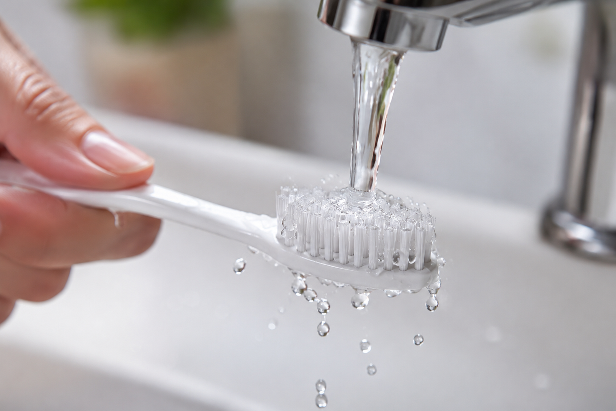 Wet Toothbrush Before or After Toothpaste?